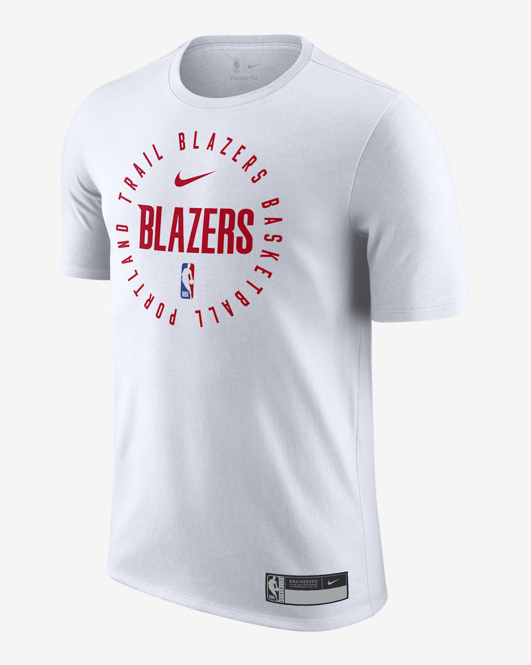 Playera Nike Dri-FIT de la NBA para hombre Portland Trail Blazers - Blanco