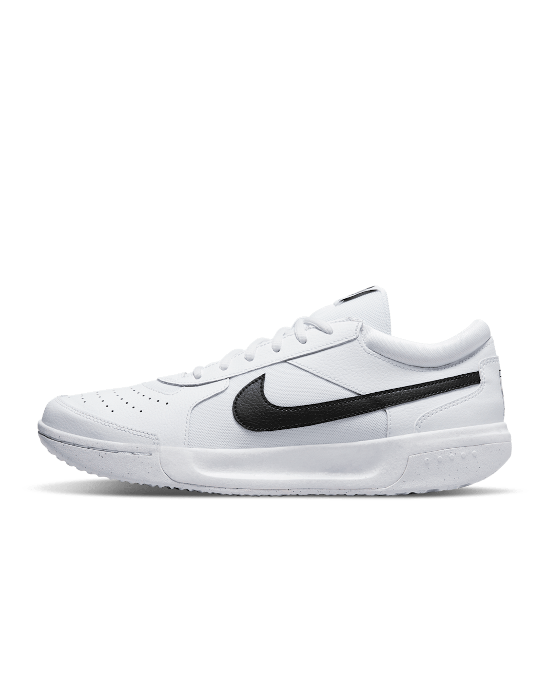 NikeCourt Zoom Lite 3 男款硬地球場網球鞋 - 白色/黑色