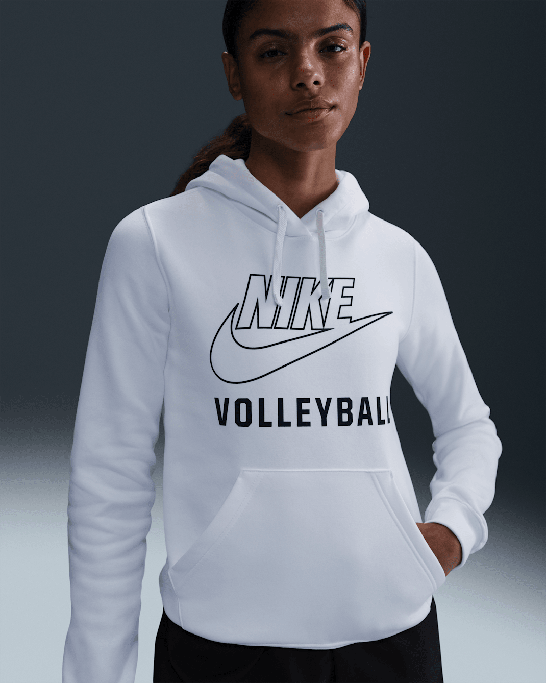 Nike Women's Volleyball Pullover Hoodie - White