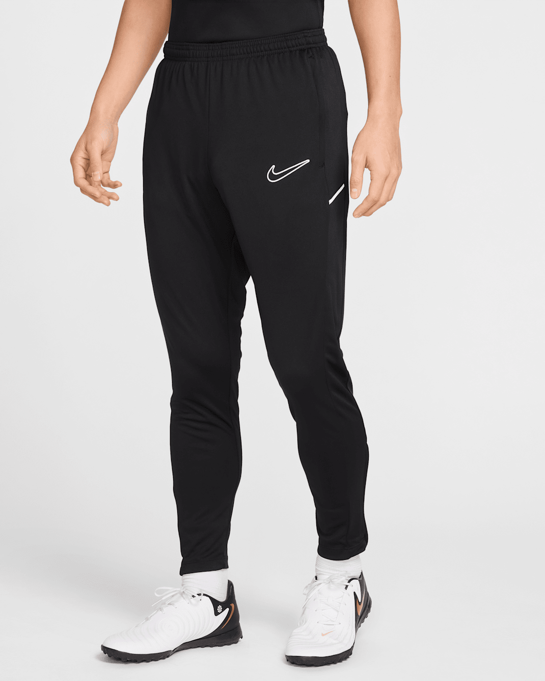 กางเกงฟุตบอลขายาวผู้ชาย Dri-FIT Nike Academy - ดำ/ดำ/ขาว