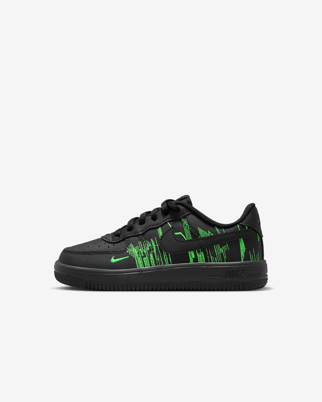 Nike Force 1 Low LV8 Little Kids' Shoes - Black/Green Strike/Vivid Purple/Black