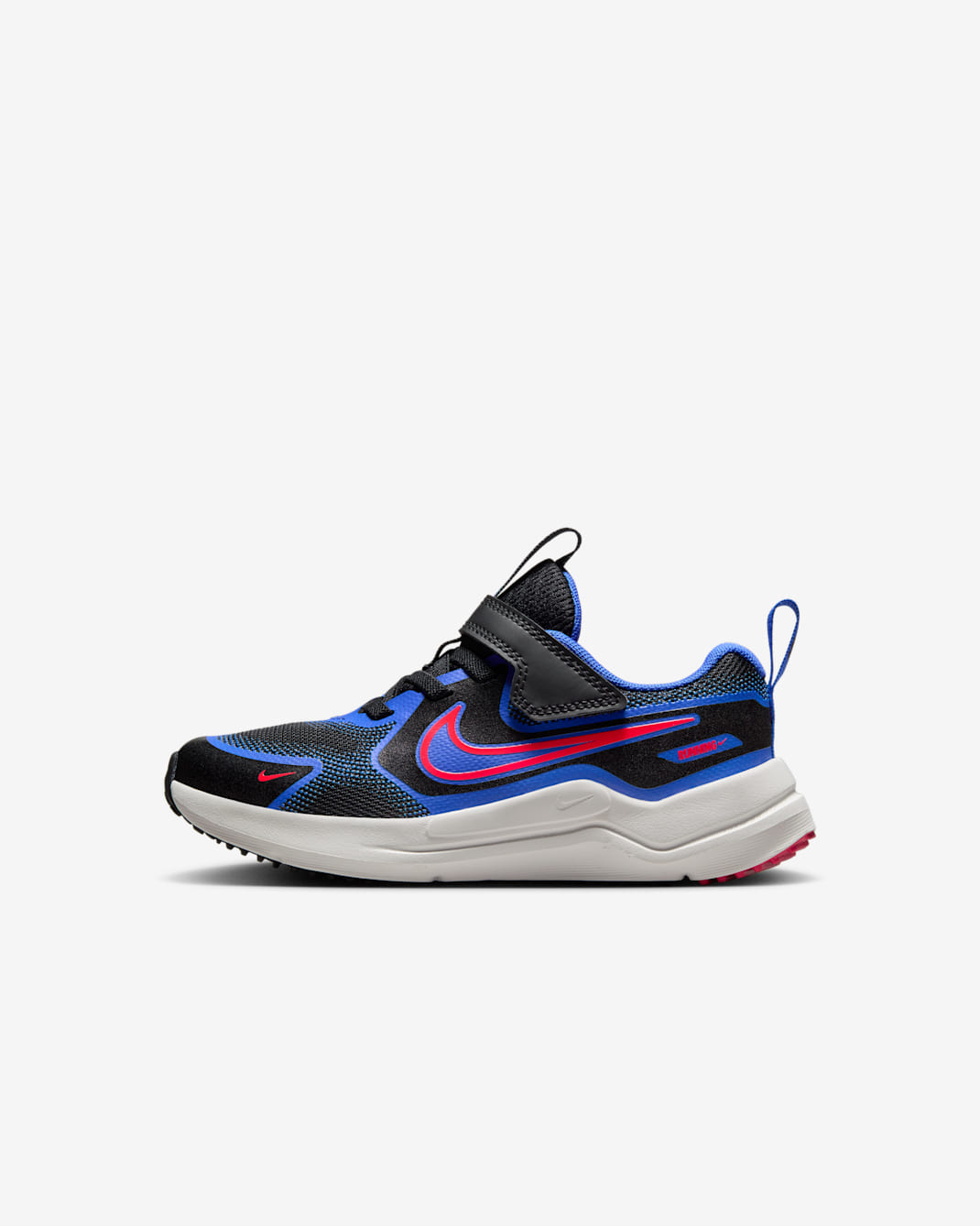 Tenis para niños de preescolar Nike Cosmic Runner - Negro/Hiperroyal/Blanco cumbre/Carmesí brillante