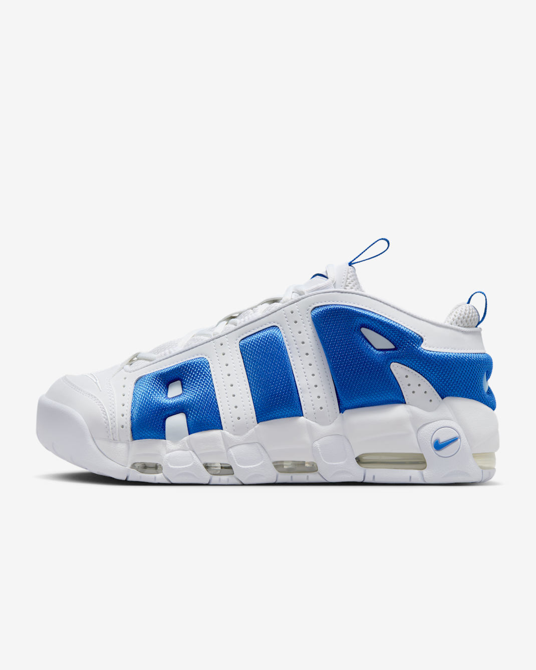 Nike Air More Uptempo Low Men's Shoes - White/Psychic Blue/Hyper Royal