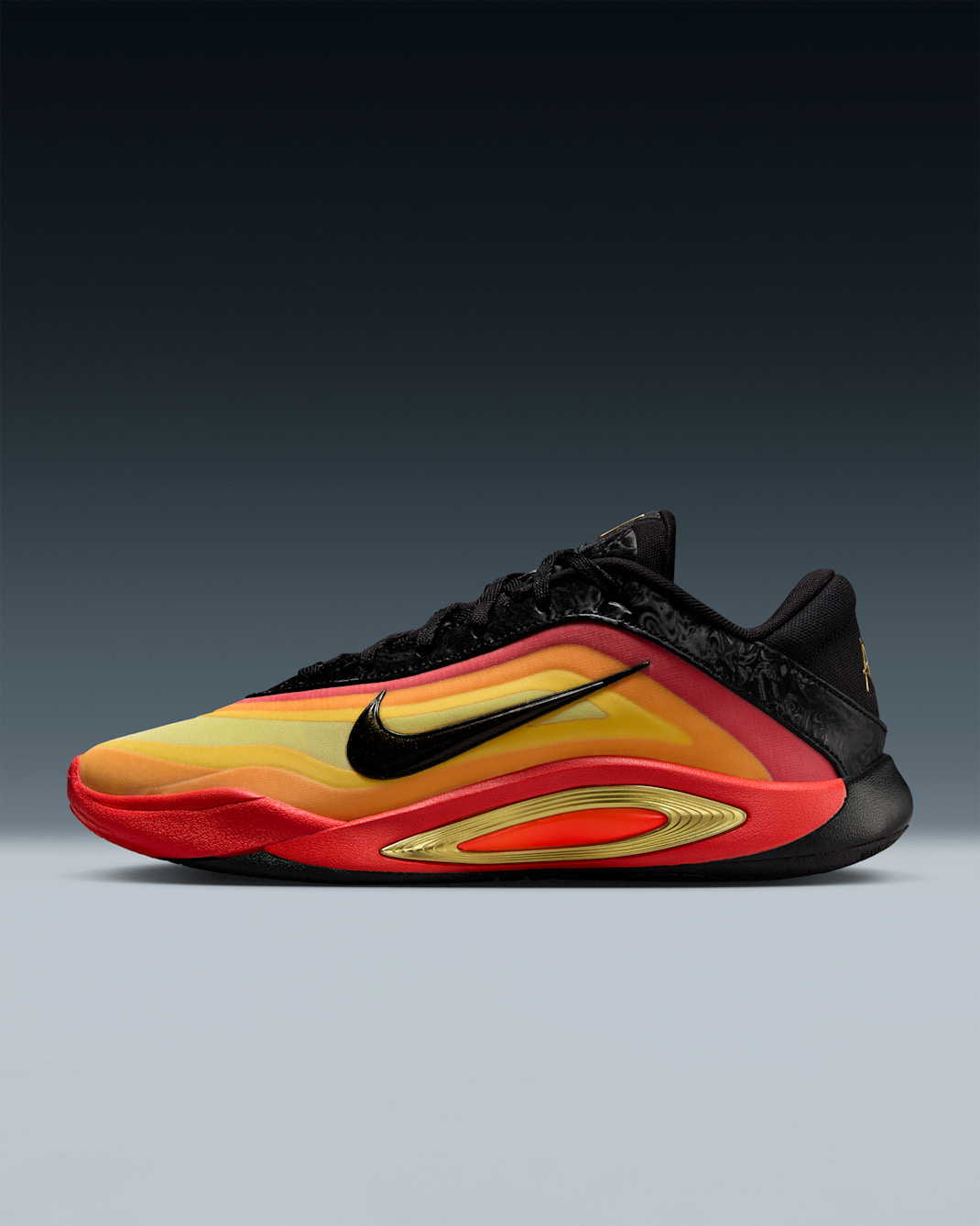 A'One ASW A'ja Wilson Basketball Shoes - Black/Bright Crimson/University Gold/Metallic Gold