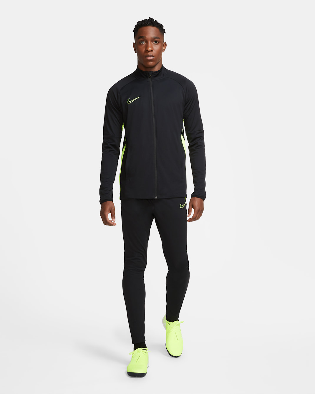 Nike Dri-FIT Academy Men's Football Tracksuit - Black/Volt/Volt