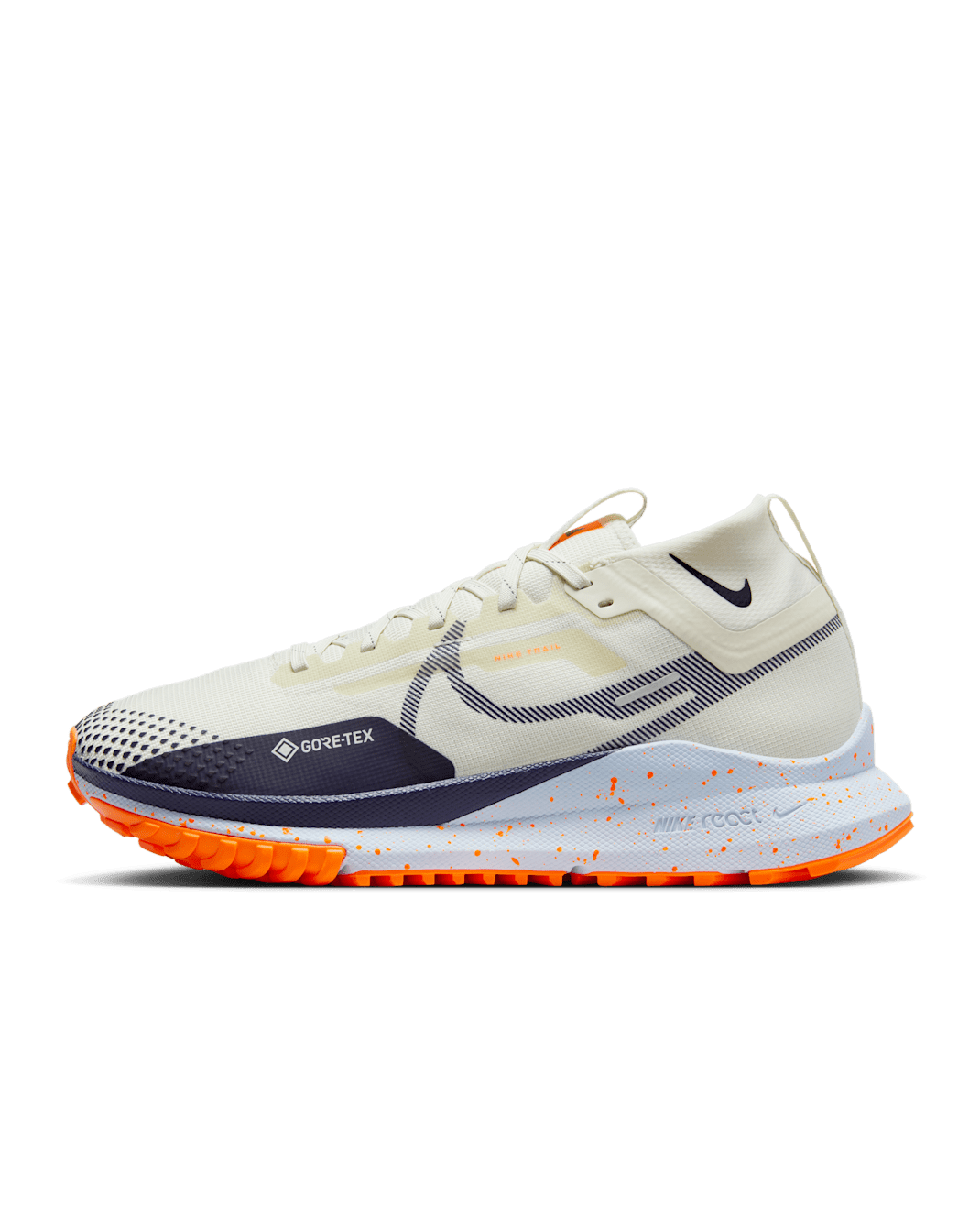 Nike Pegasus Trail 4 GORE-TEX Men's Waterproof Trail-Running Shoes - Sea Glass/Total Orange/Blue Tint/Purple Ink