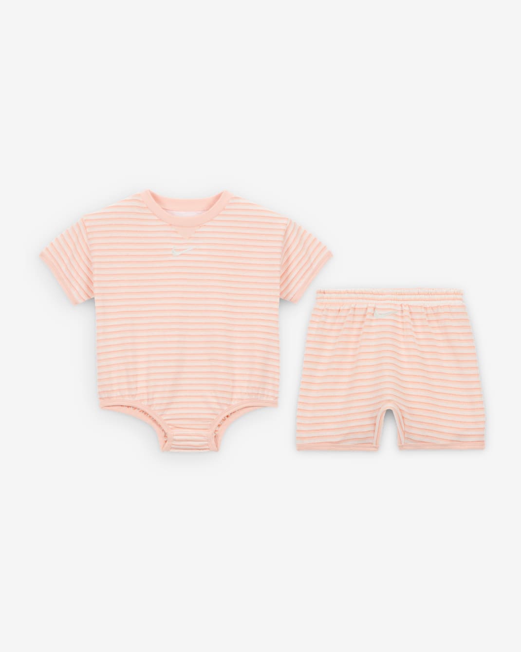 Nike ReadySet Baby (12-24M) Bodysuit and Shorts Set - Washed Coral