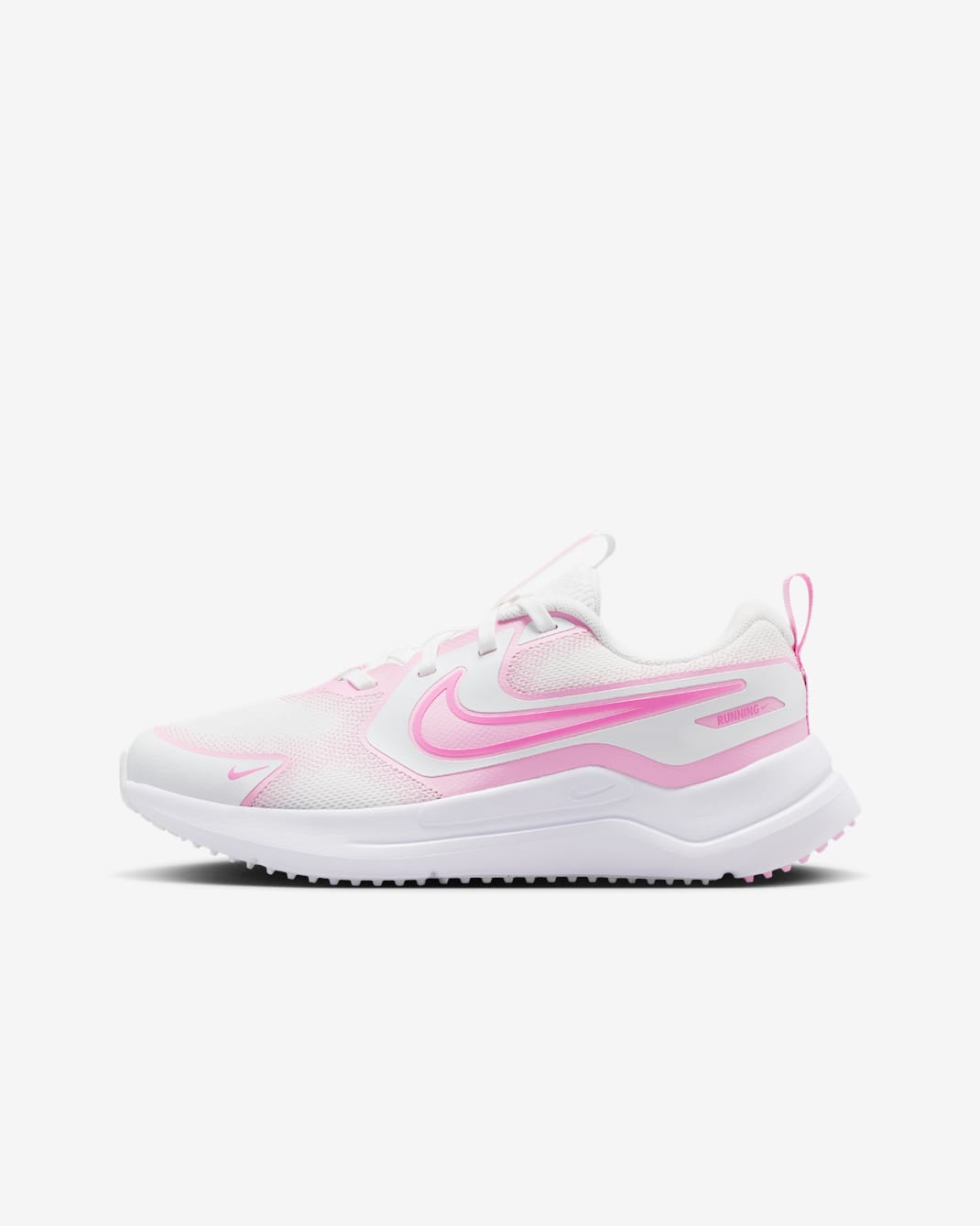Nike Cosmic Runner Older Kids' Road Running Shoes - Summit White/Pink Rise/Photon Dust/Playful Pink