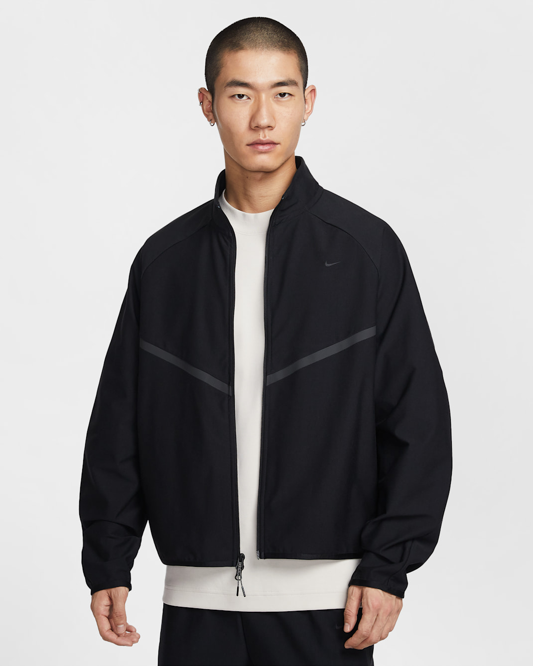 Nike Sportswear Tech Men's Dri-FIT Shori Knit Track Jacket - Black/Black