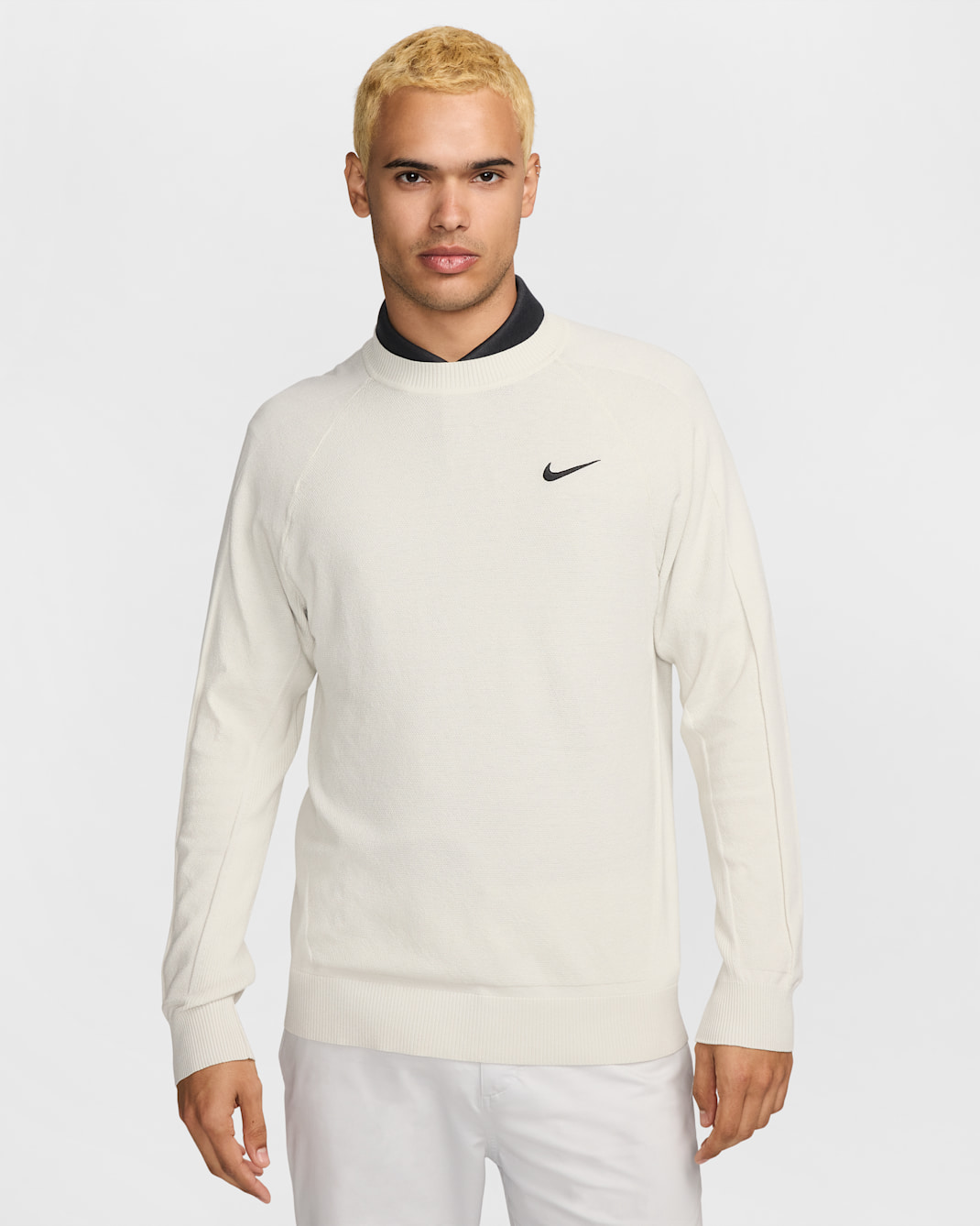 Suéter de golf para hombre Nike Tour - Hueso claro/Negro