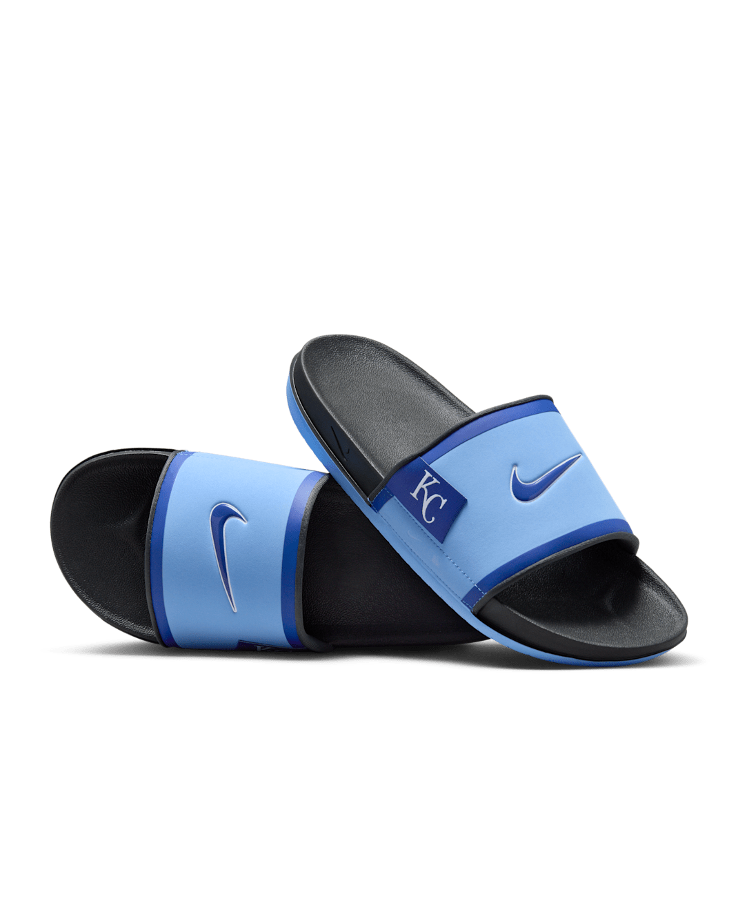 Nike Offcourt (Kansas City Royals) Offcourt Slides - Valor Blue/Dark Smoke Grey/Rush Blue