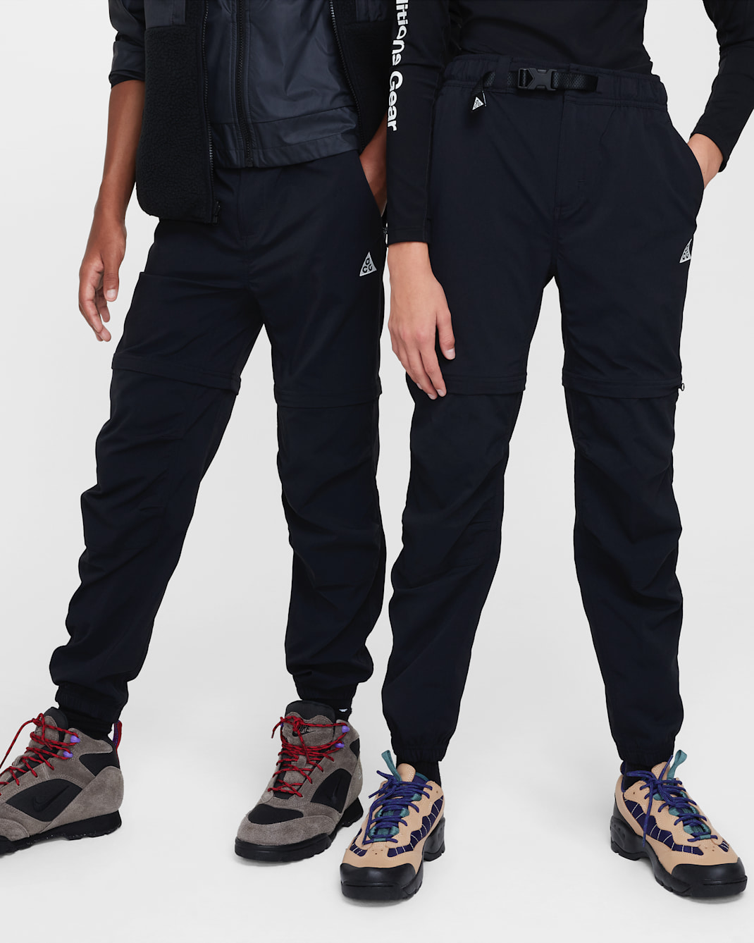 Nike ACG Repel Hike Older Kids' Convertible Trousers - Black/Dark Smoke Grey/Summit White