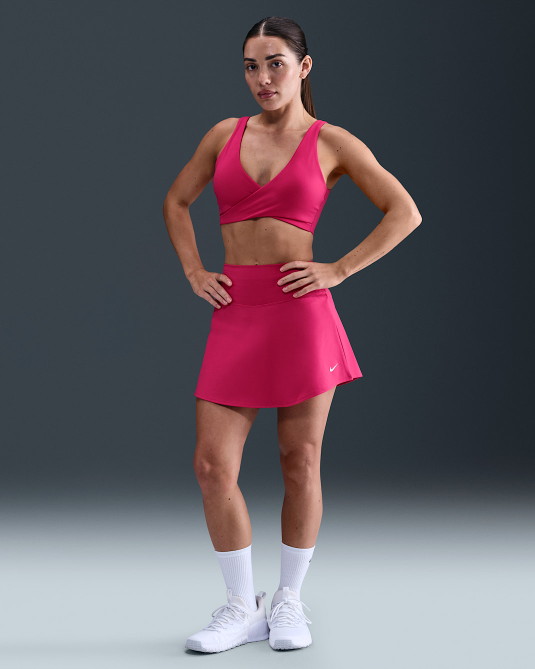 Nike One Women's Dri-FIT Skirt - Rush Pink/White