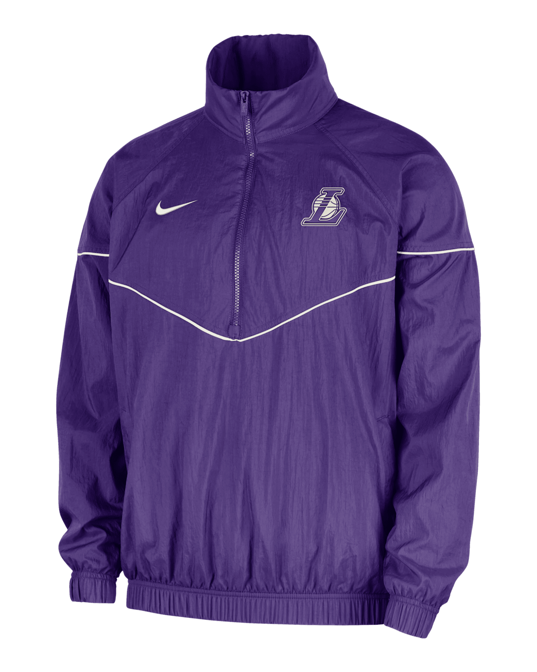 Los Angeles Lakers Courtside Windrunner Men's Nike NBA Anorak Jacket - Field Purple/Sail
