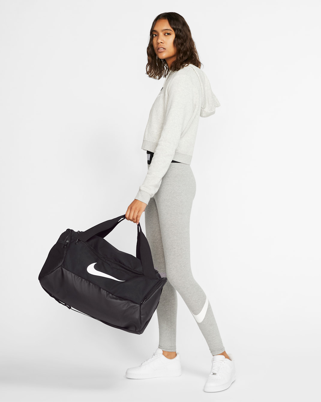 Nike Brasilia Training Duffel Bag (Small) - Black/Black/White