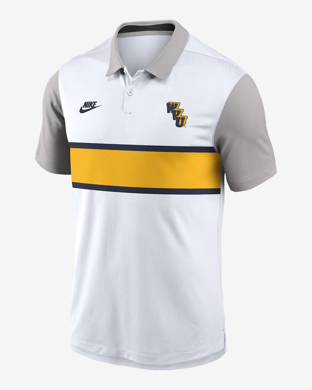 West Virginia Athletic Prep Vapor Legacy Logo Men's Nike Dri-FIT College Polo - White