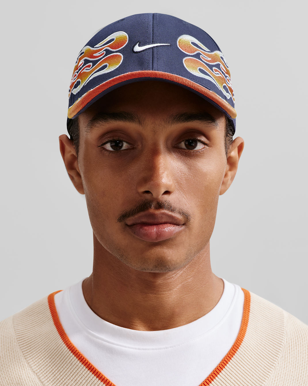 Nike Club Structured OG Flame Cap - Midnight Navy