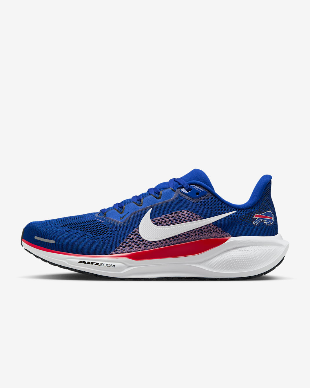 Tenis de correr en pavimento Nike de la NFL para hombre Buffalo Bills Pegasus 41 - Azul eléctrico/Rojo universitario/Blanco