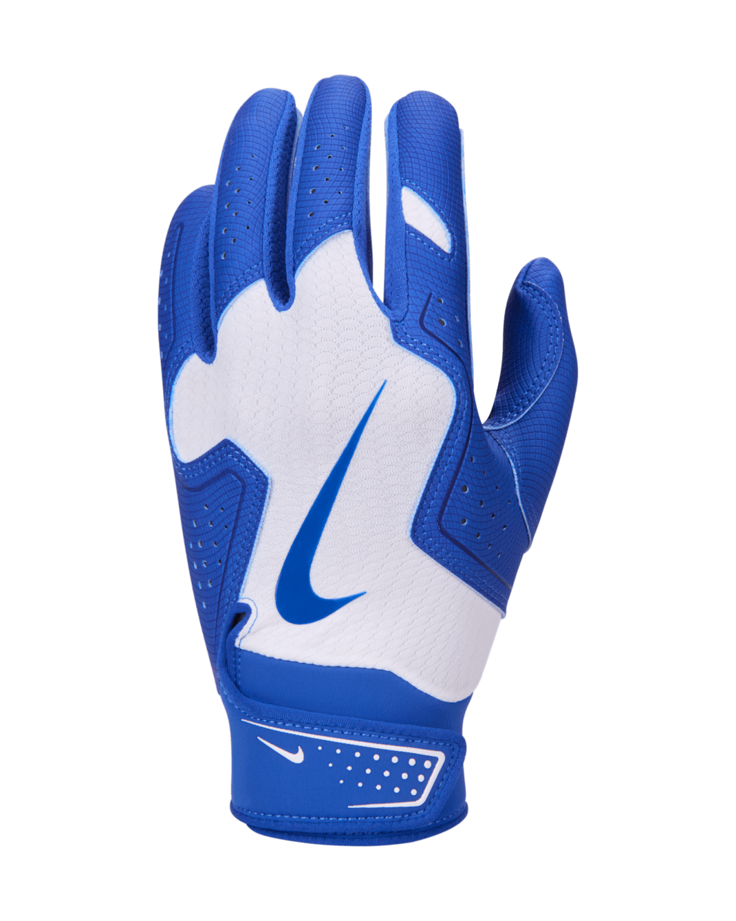 Nike Alpha 2.0 Kids' Baseball Batting Glove - White/Game Royal/Game Royal