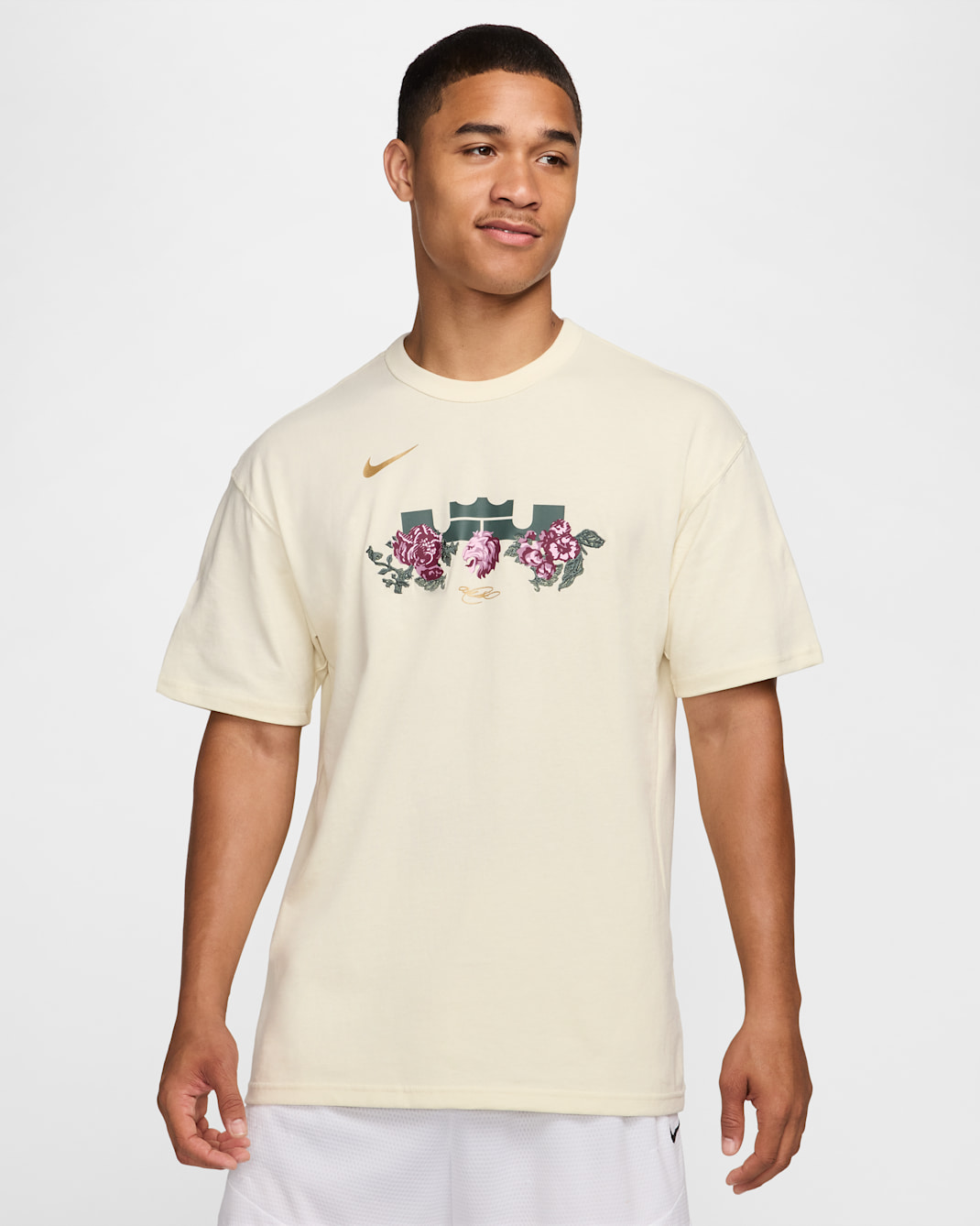 Playera de básquetbol Max90 para hombre LeBron - Leche de coco