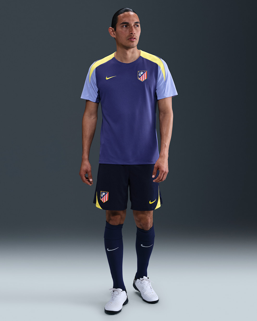 Atlético Madrid Strike Men's Nike Dri-FIT Football Knit Shorts - Binary Blue/Vibrant Yellow/Vibrant Yellow