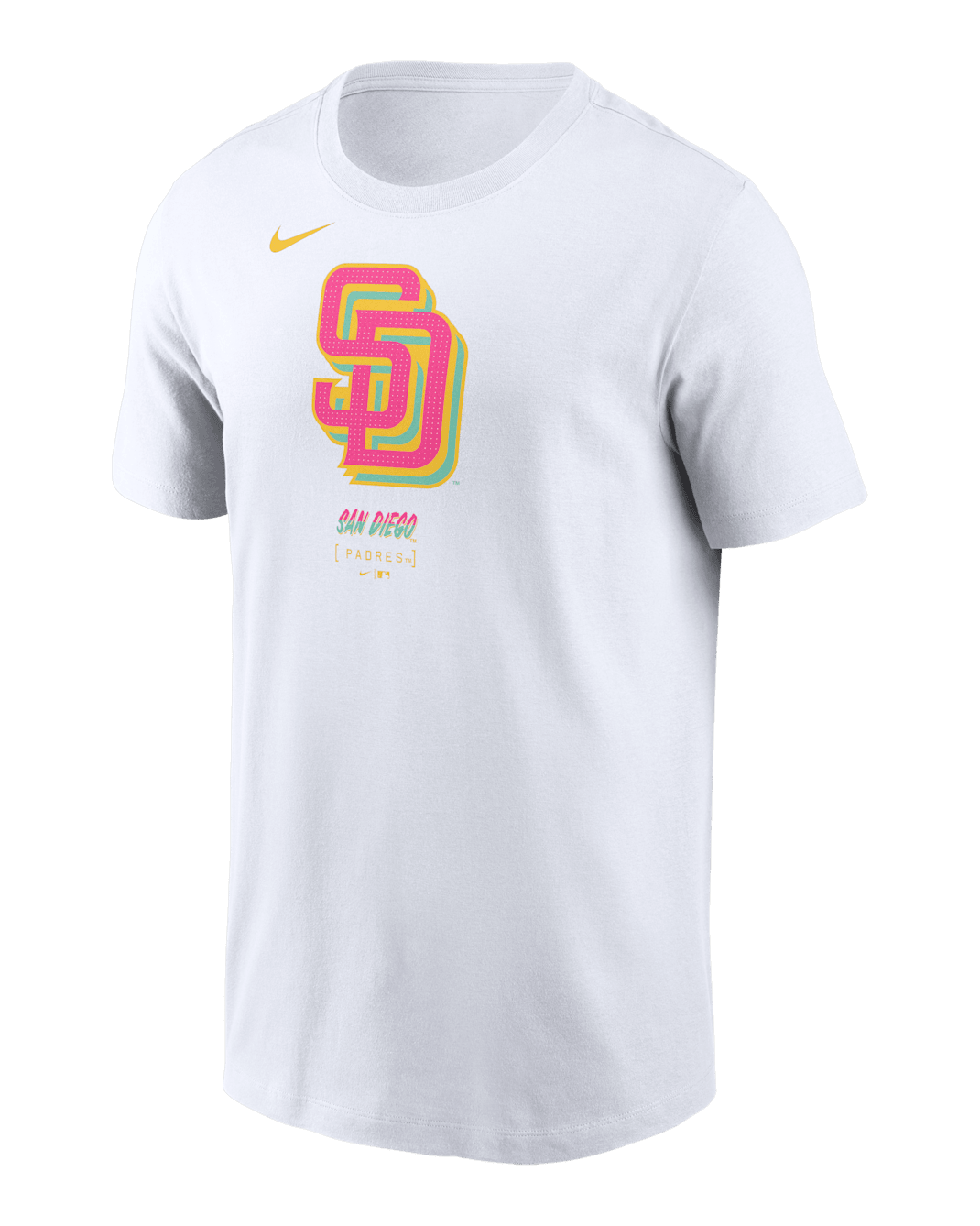 San Diego Padres City Connect Logo Men's Nike MLB T-Shirt - White