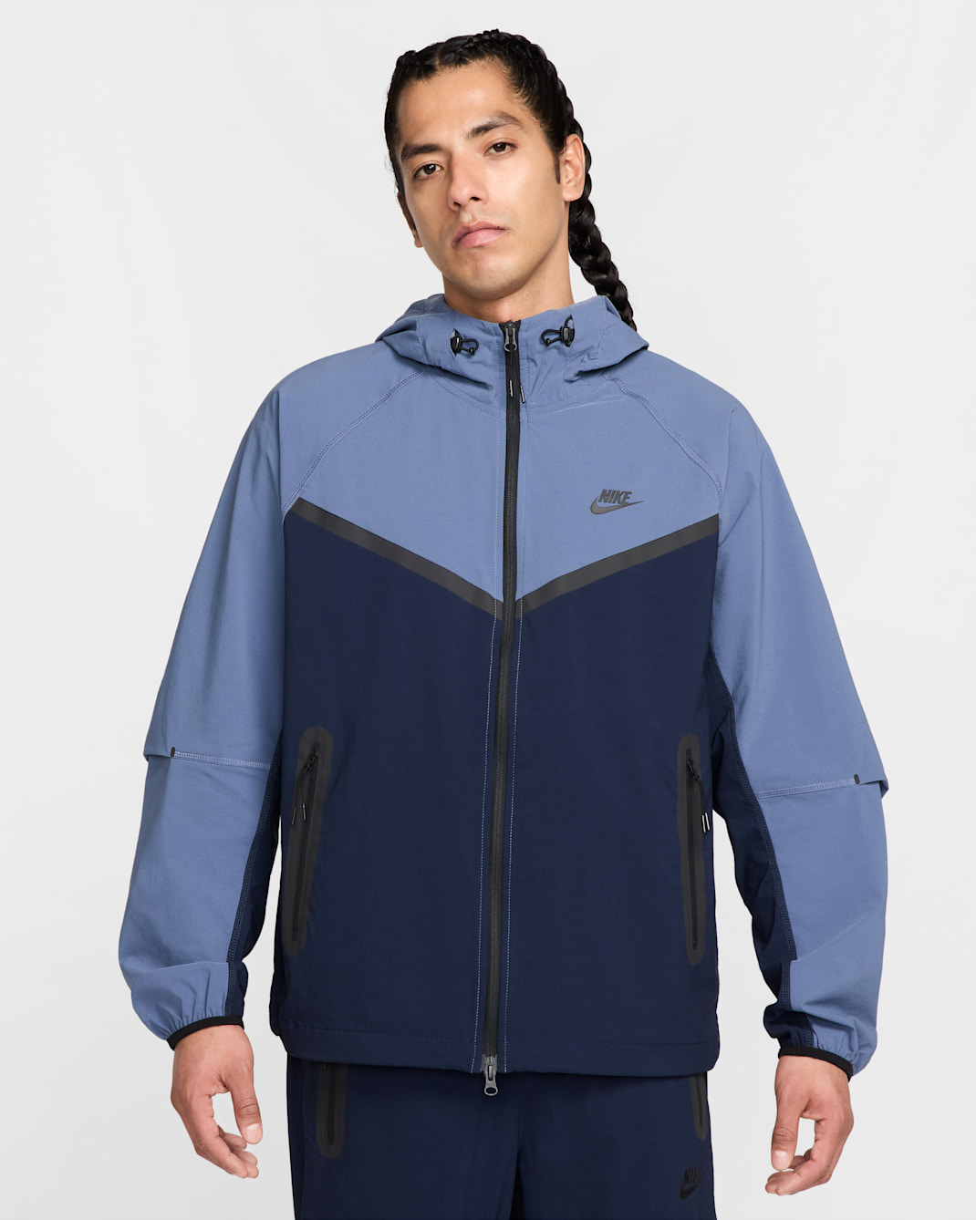 Nike Tech Men's Woven Jacket - Obsidian/Diffused Blue/Black