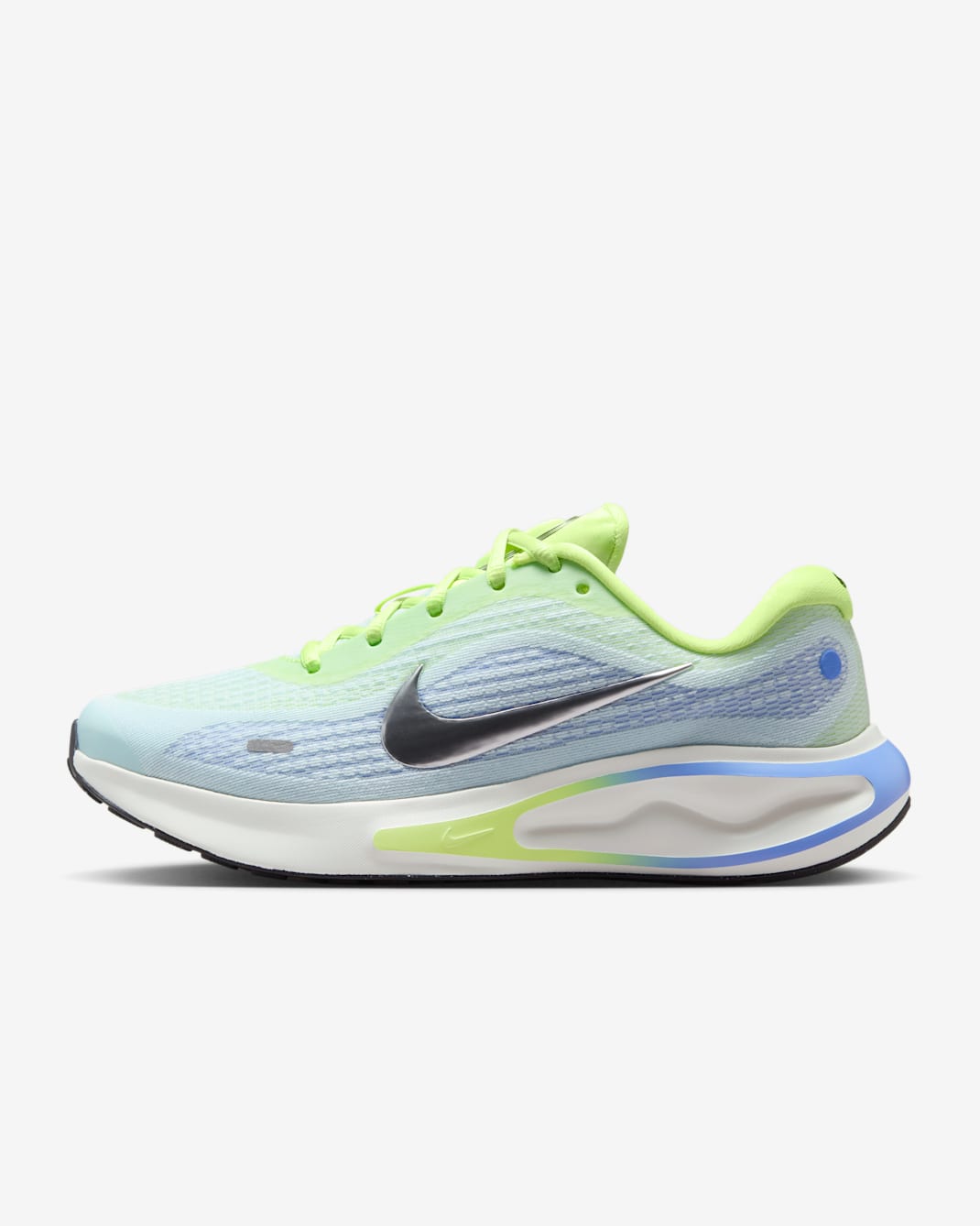 Nike Journey Run Women's Road Running Shoes - Light Lemon Twist/Glacier Blue/Royal Pulse/Metallic Silver