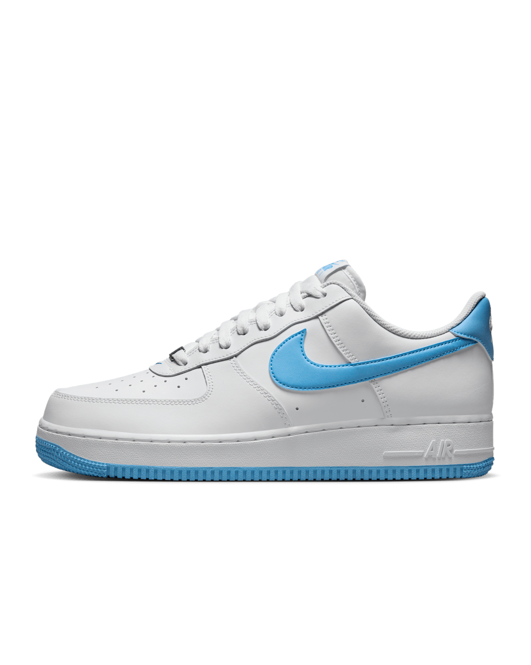 Nike Air Force 1 '07 Men's Shoes - White/White/Aquarius Blue