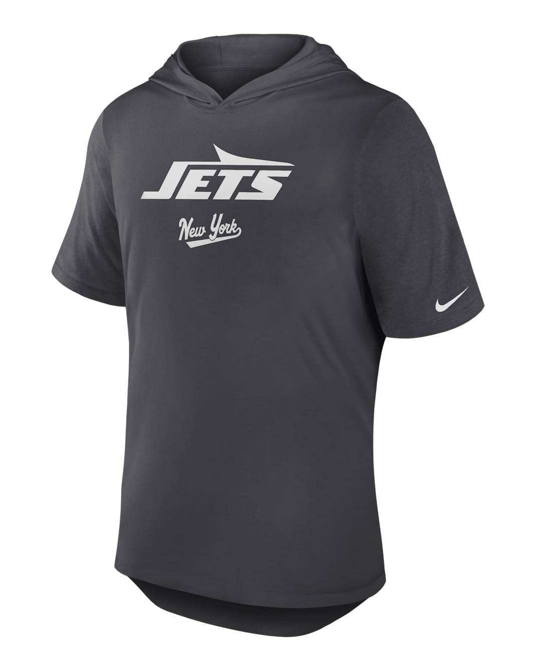 New York Jets Men's Nike Dri-FIT NFL Hooded T-Shirt - Anthracite