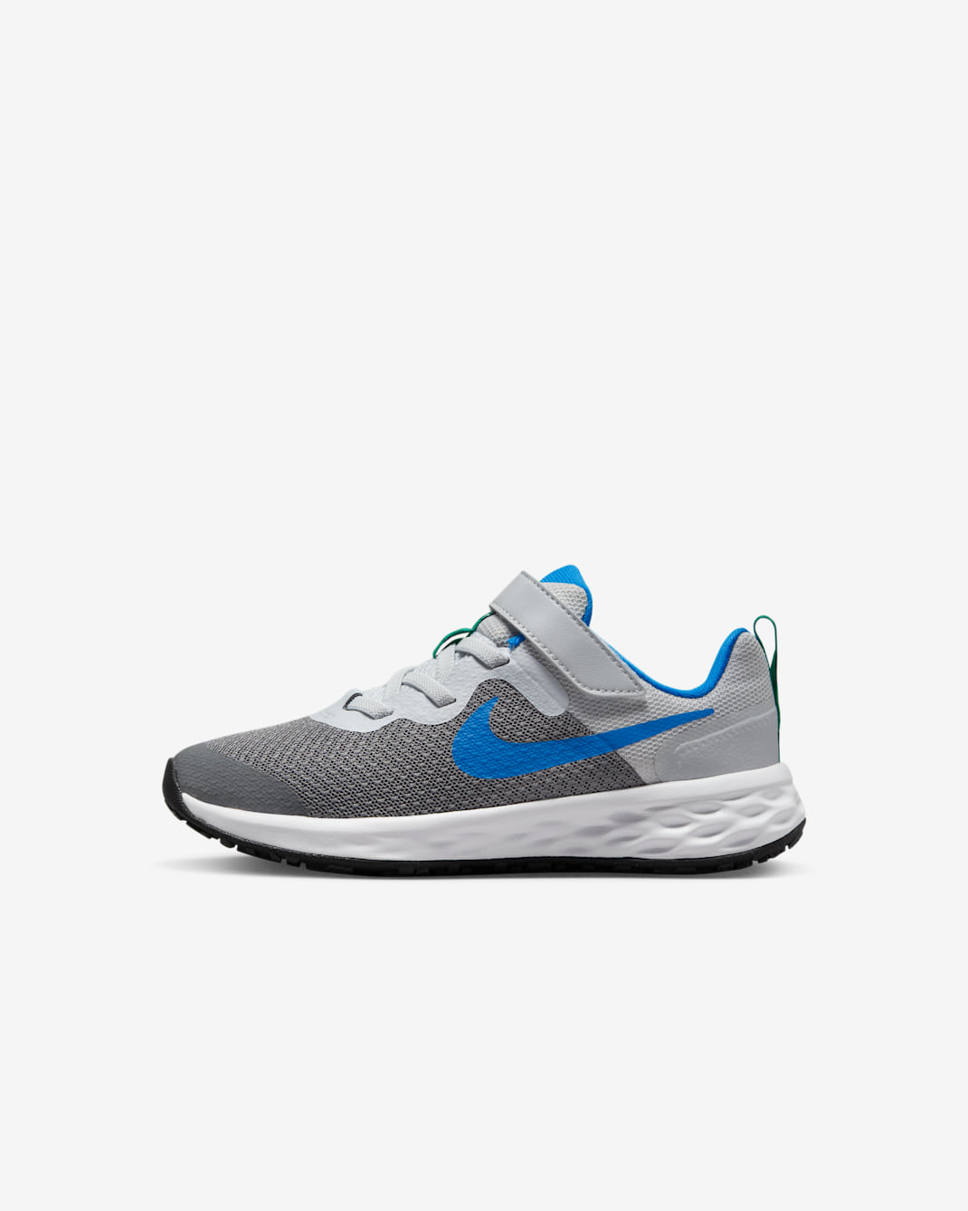 Tenis para niños de preescolar Nike Revolution 6 - Gris azulado/Azul royal intenso/Platino puro/Azul foto