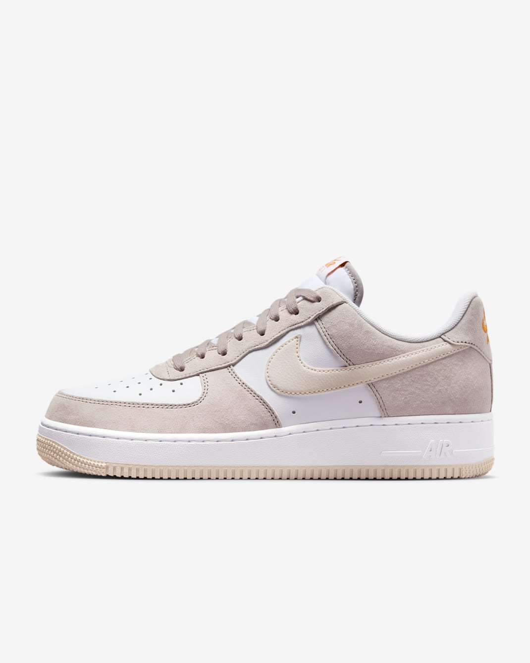 Nike Air Force 1 '07 sko til herre - College Grey/Hvit/Monarch/Light Orewood Brown