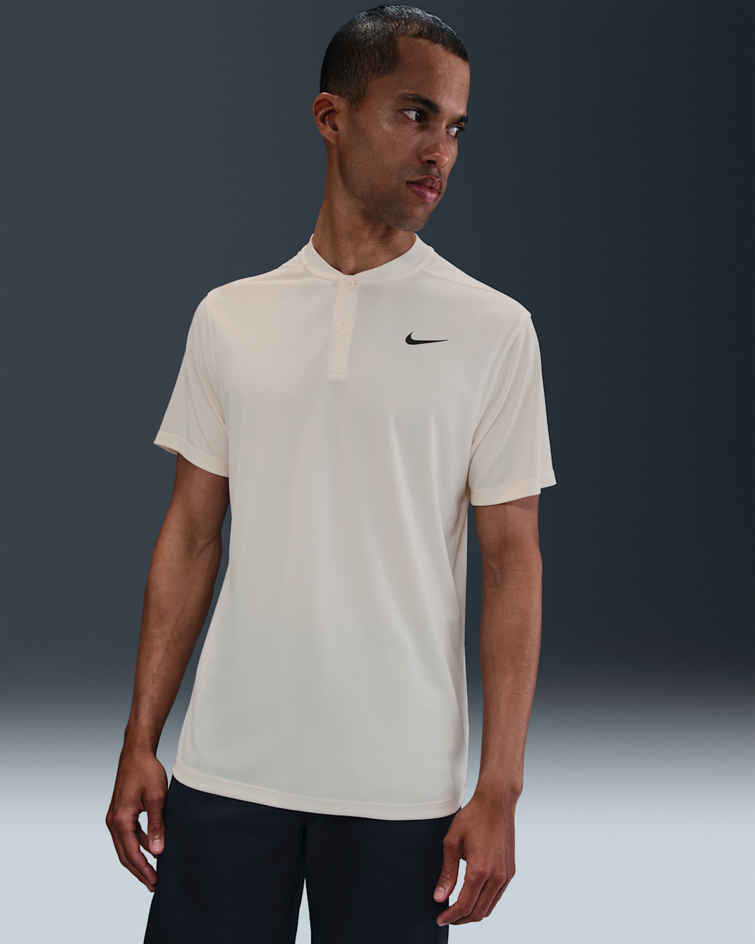 Nike Dri-FIT Victory Men's Golf Polo - Pale Ivory/Black
