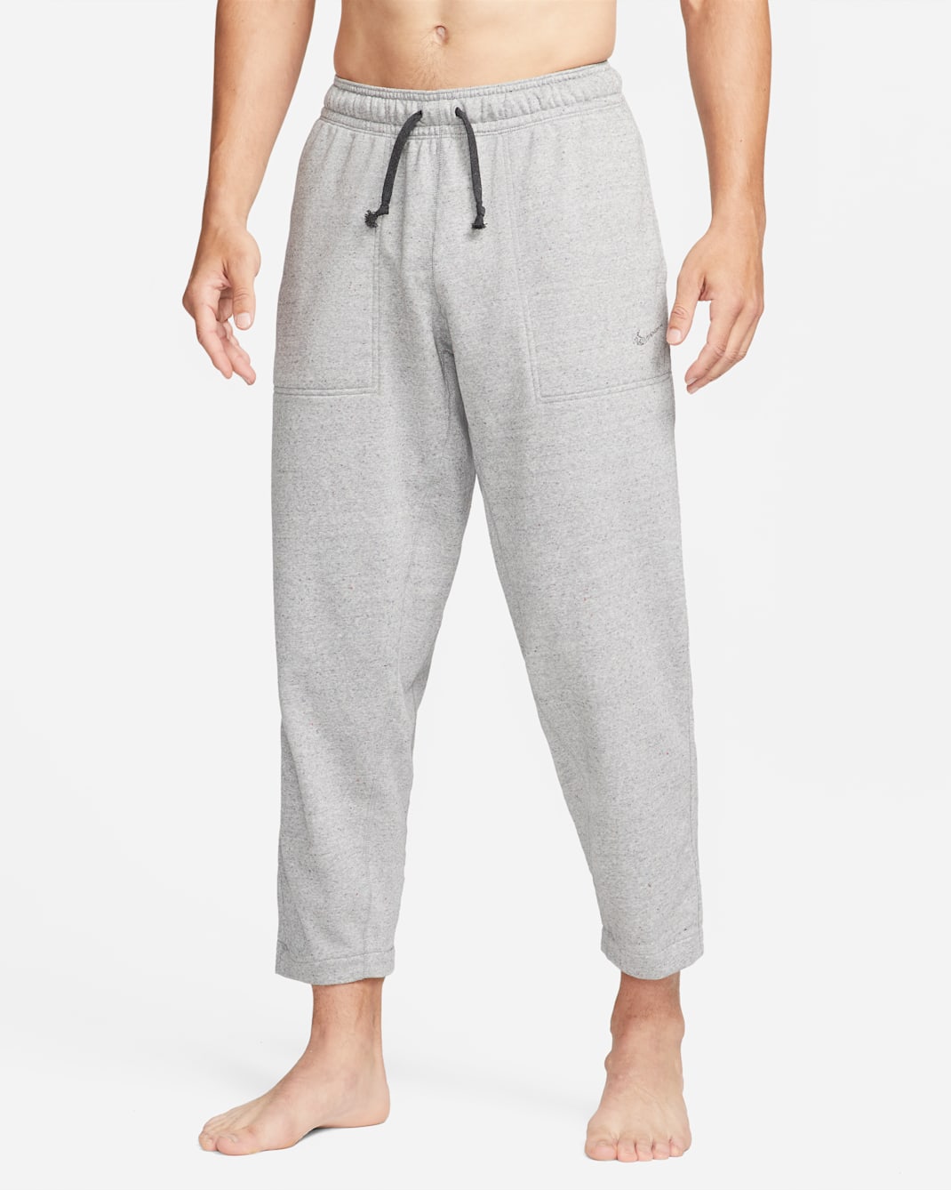 Nike Yoga Men's French Terry Bottoms - Black/Heather