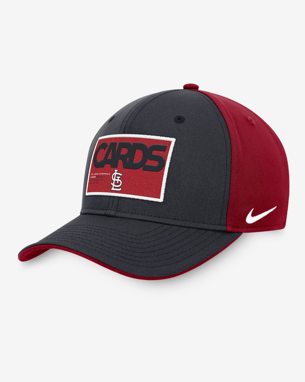 Gorra ajustable Nike MLB para hombre St. Louis Cardinals Classic99 Color Block - Azul marino/Rojo