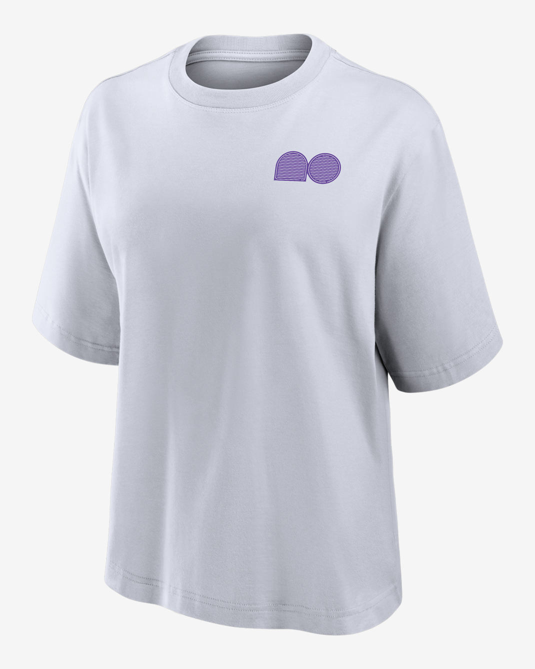 Playera de tenis de manga corta de corte cuadrado para mujer Naomi Osaka - Blanco