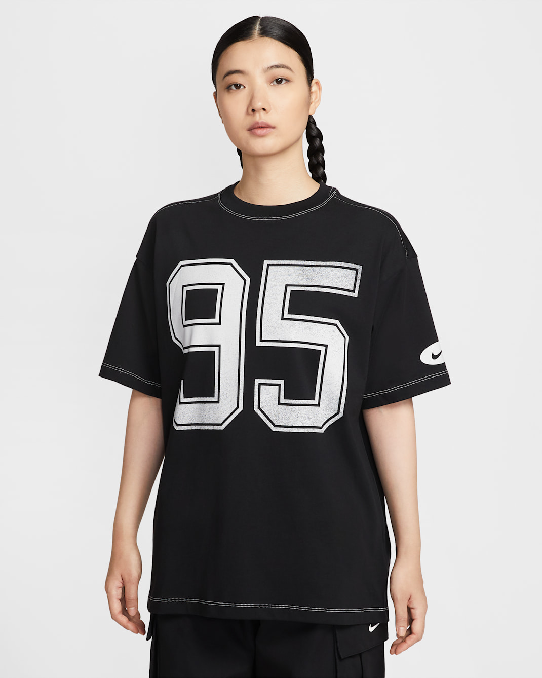 ナイキ スポーツウェア ウィメンズ ショートスリーブ Tシャツ - ブラック