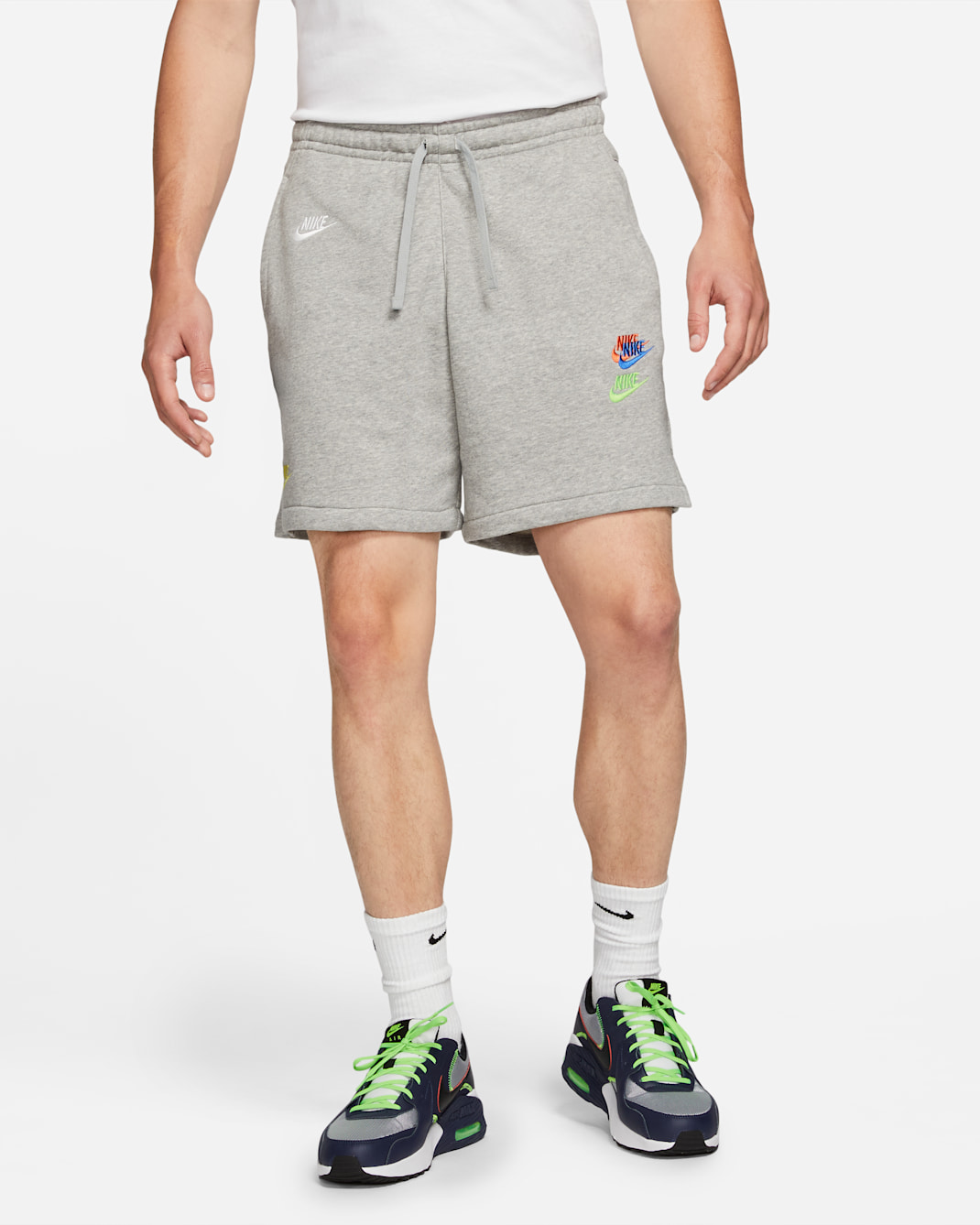 Shorts de French Terry para hombre Nike Sportswear Essentials+ - Gris oscuro jaspeado/Gris básico
