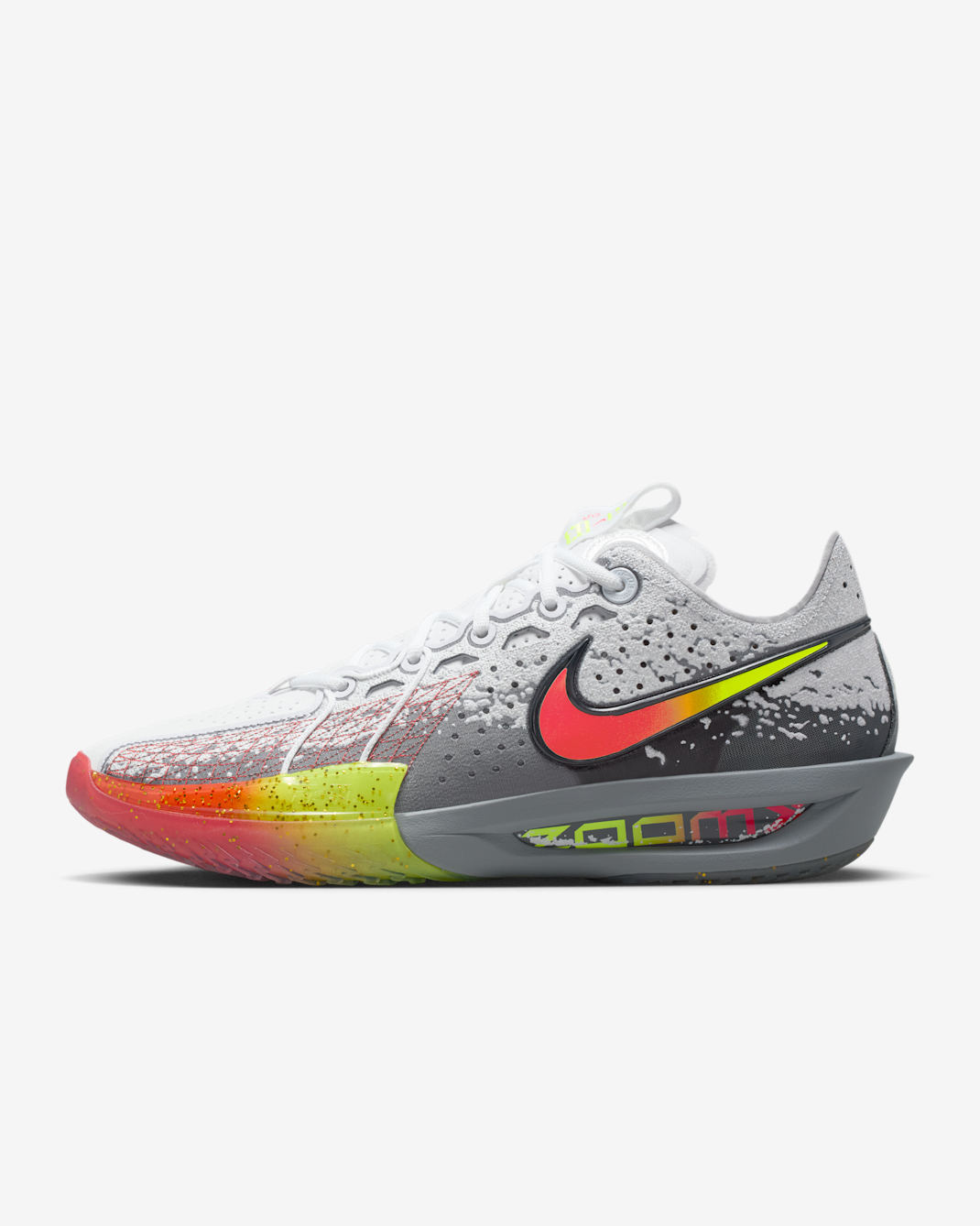 Nike G.T. Cut 3 Basketball Shoes - Smoke Grey/Bright Crimson