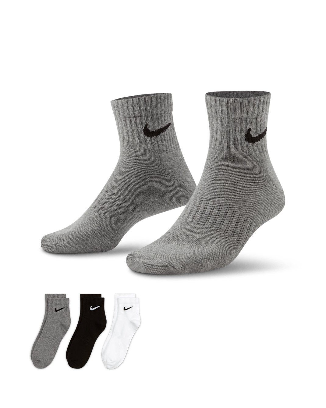 Nike Everyday Lightweight Training Ankle Socks (3 Pairs) - Multi-Colour