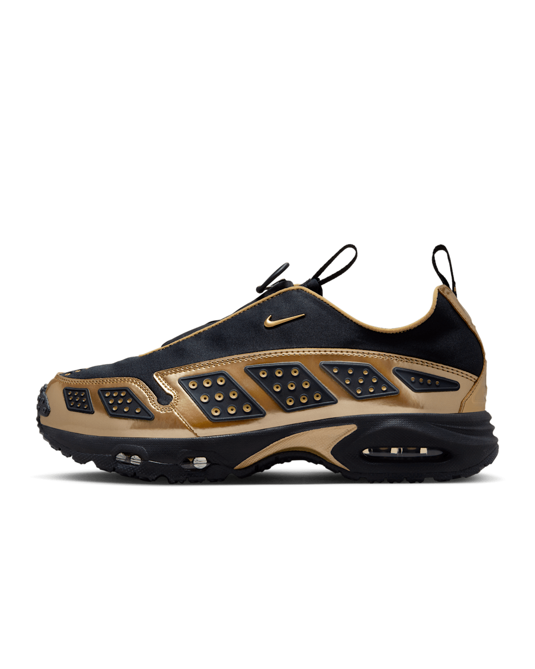 ナイキ エア マックス SNDR ウィメンズシューズ - ブラック/ブラック/ダークスモークグレー/メタリックゴールド