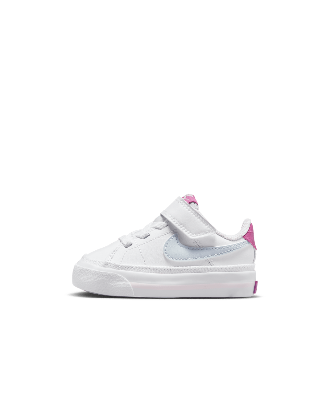 Nike Court Legacy 嬰幼兒鞋款 - 白色/Cosmic Fuchsia/Pearl Pink/Football Grey