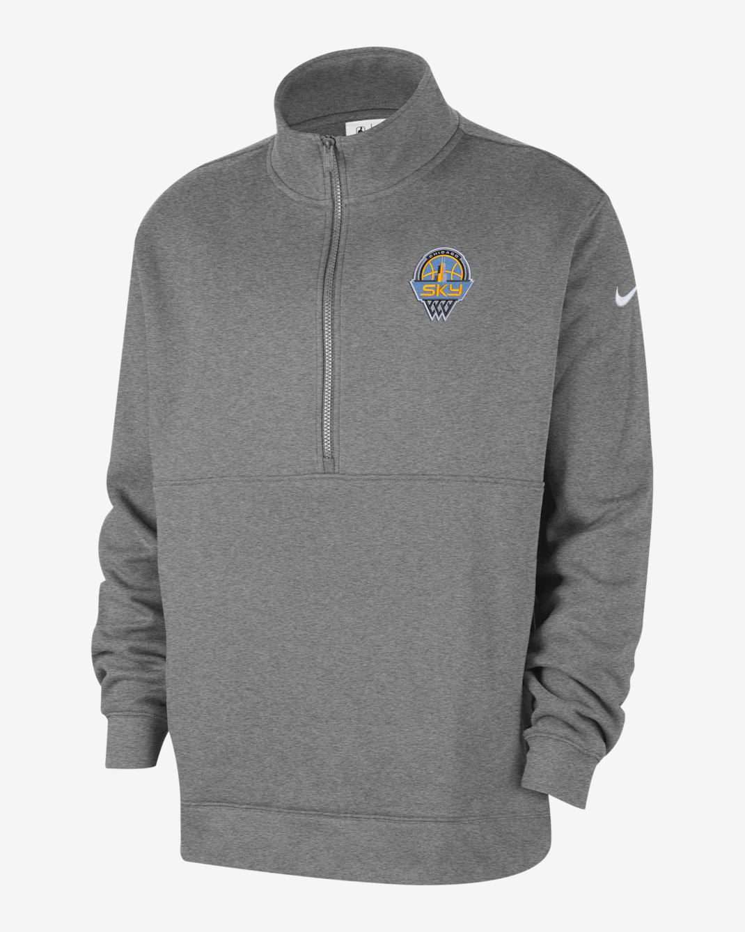 Chicago Sky Club Men's Nike WNBA Half-Zip Top - Dark Grey Heather