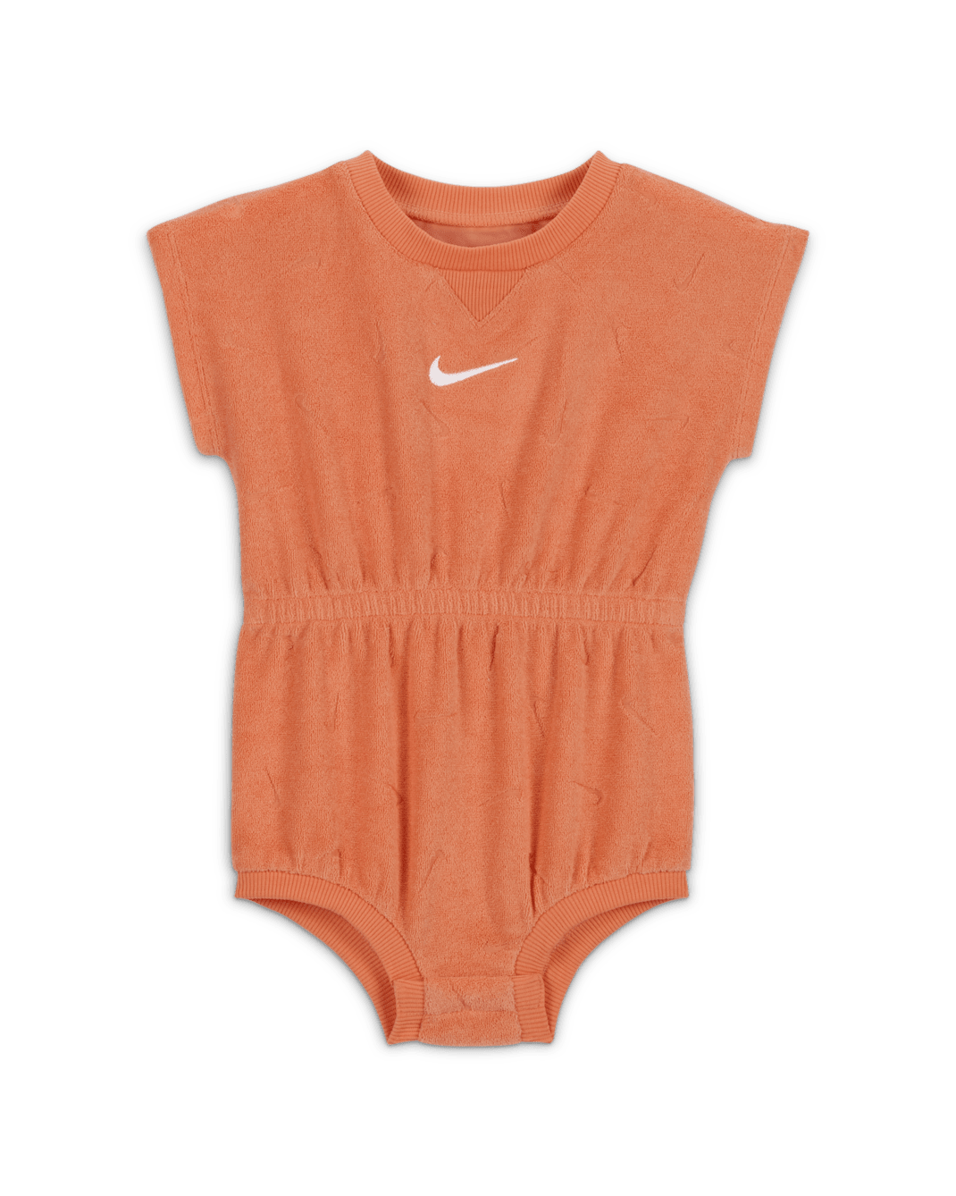 Nike Essentials Baby (12-24M) Jacquard Towel Terry Romper - Apricot Agate