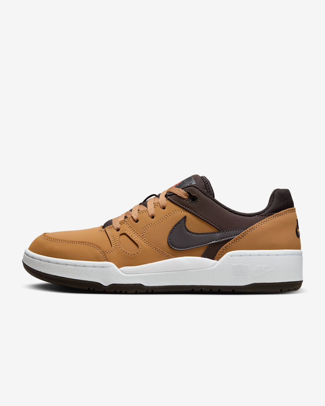 รองเท้าผู้ชาย Nike Full Force Low Premium - Flax/Baroque Brown/ขาว/Velvet Brown