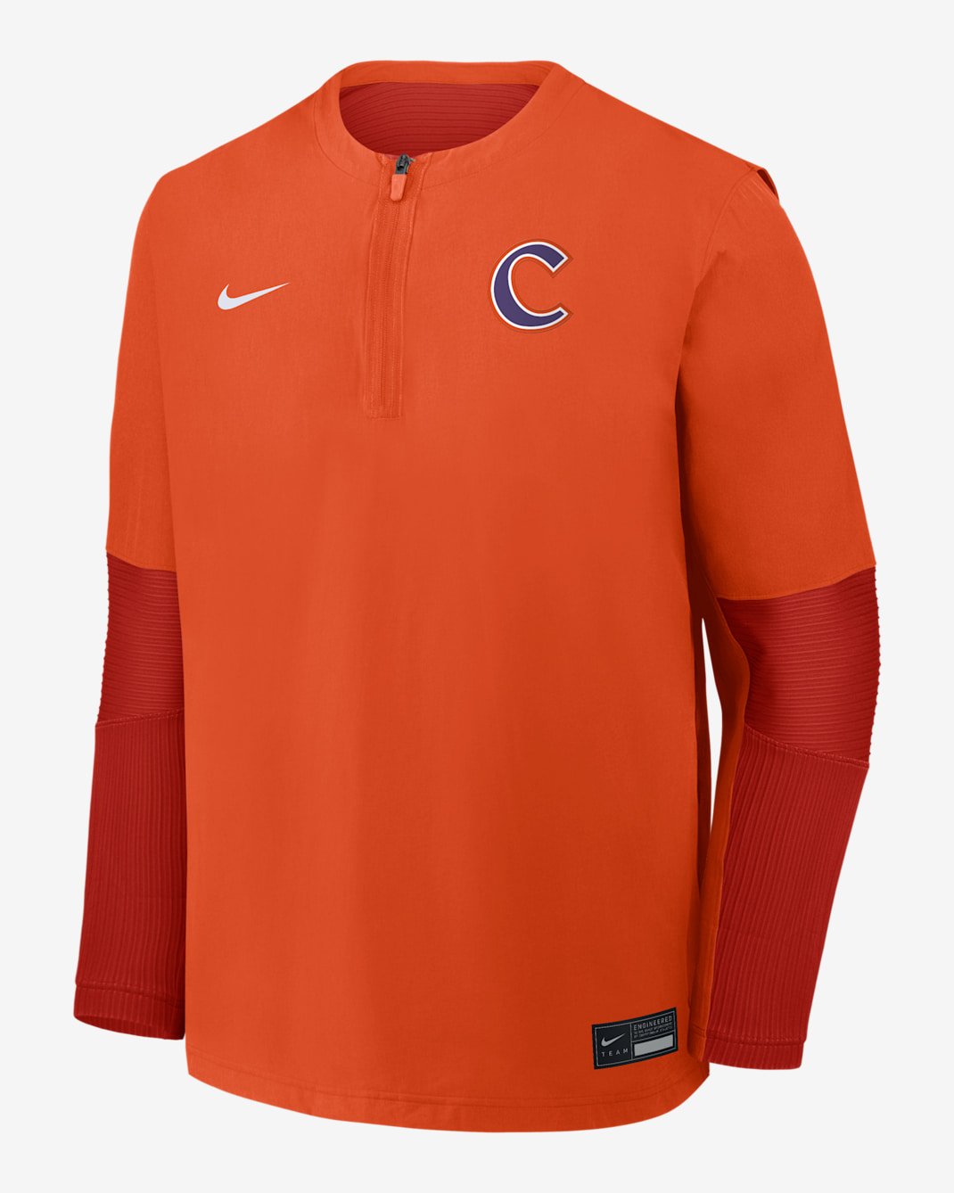 Clemson Dugout Men's Nike Dri-FIT College 1/4-Zip Long-Sleeve Windshirt - University Orange