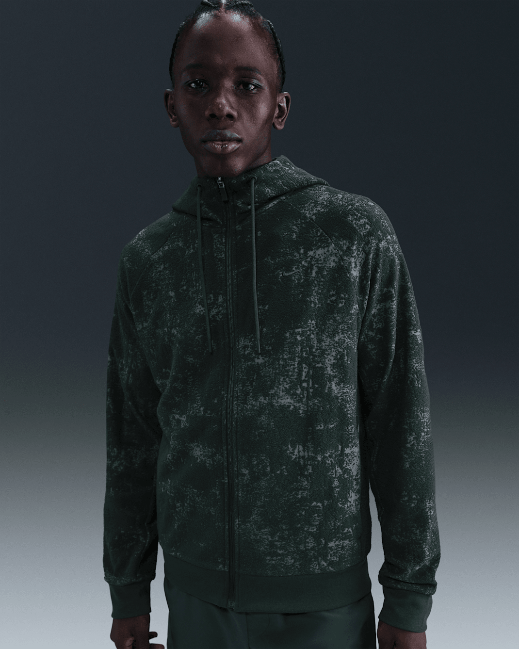 Felpa con cappuccio e zip a tutta lunghezza Therma-FIT Nike Primary – Uomo - Seaweed/Seaweed