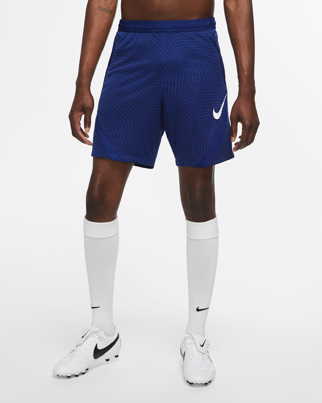 Nike Dri-FIT Strike Herren-Fußballshorts - Blue Void/Deep Royal Blue/Deep Royal Blue/Weiß