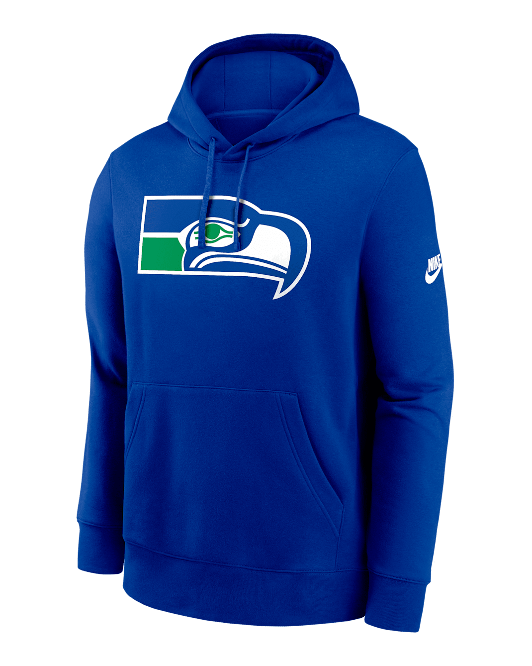 Seattle Seahawks Club Logo Men's Nike NFL Pullover Hoodie - Royal