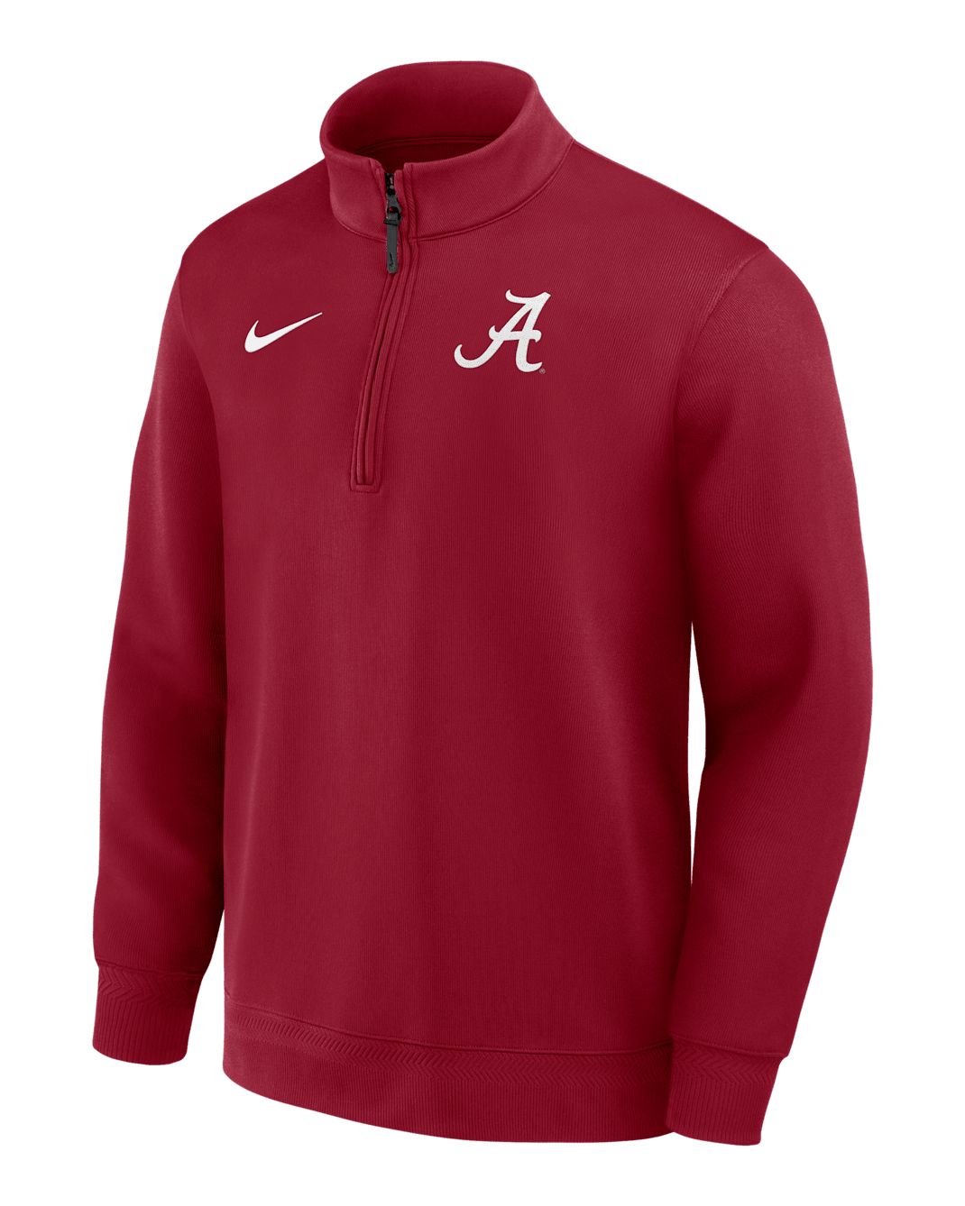 Alabama Coaches Men's Nike Dri-FIT College Long-Sleeve 1/2-Zip Top - Crimson